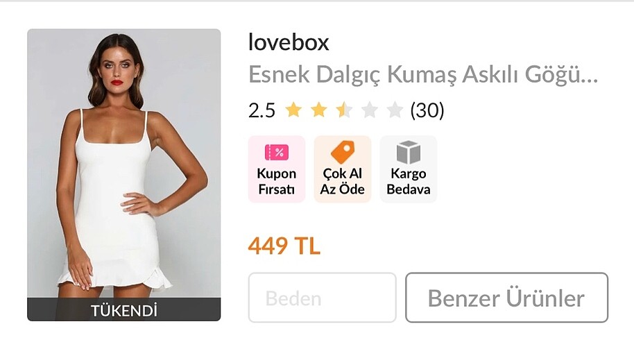 s Beden beyaz Renk Beyaz mini elbise