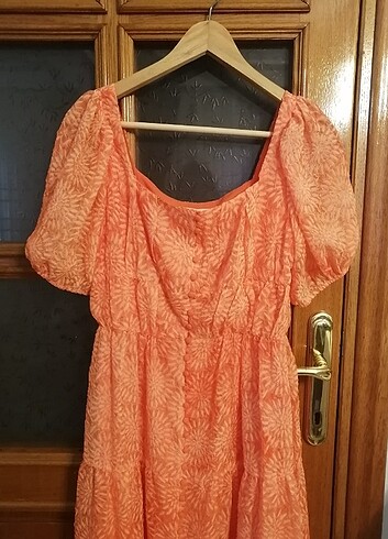 xs Beden turuncu Renk İpekyol elbise 