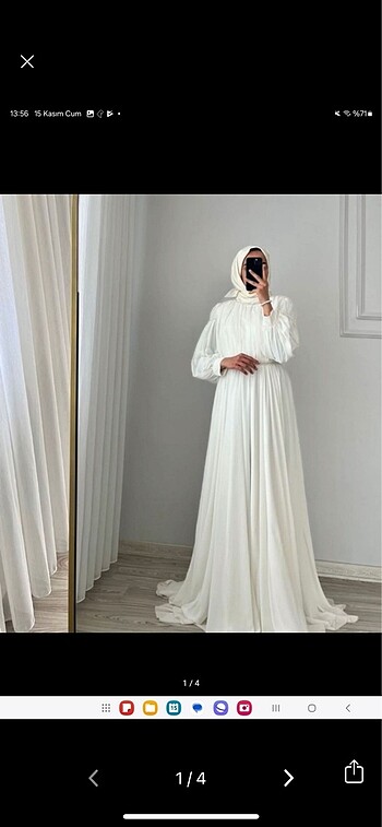 Beyaz nikah elbisesi