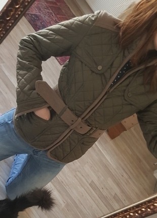 38 Beden haki Renk benetton mevsimlik mont