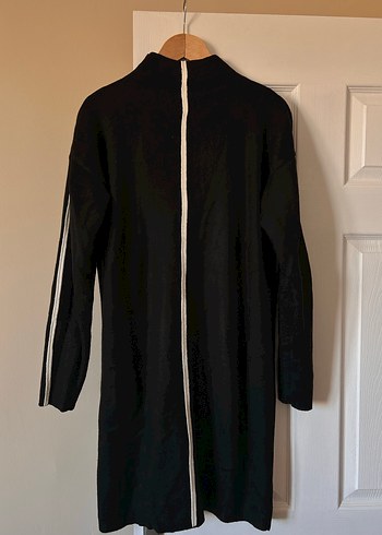 Siyah triko elbise - Görsel 2