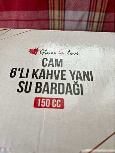  Beden Class in Love Marc?a altılı cam kahve yanı barda