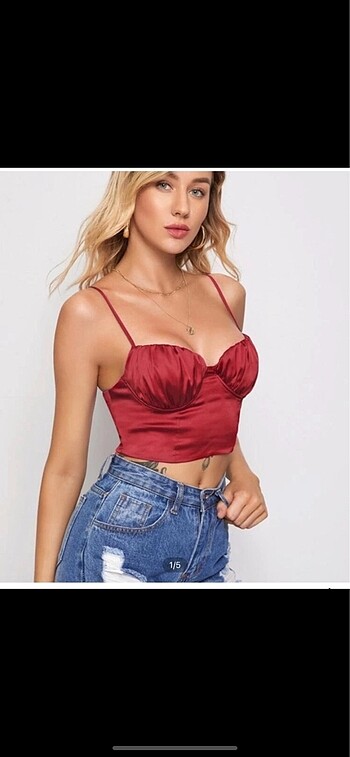 Shein Kırmızı Büstiyer