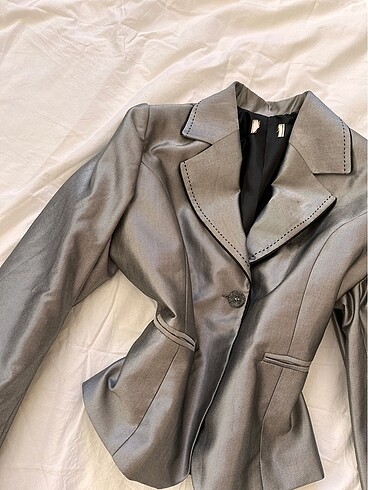 m Beden office siren parlak blazer ceket
