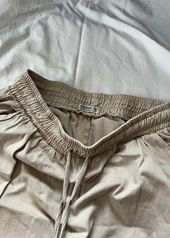 addax Bej Kadın Keten Salaş Pantolon - Görsel 3