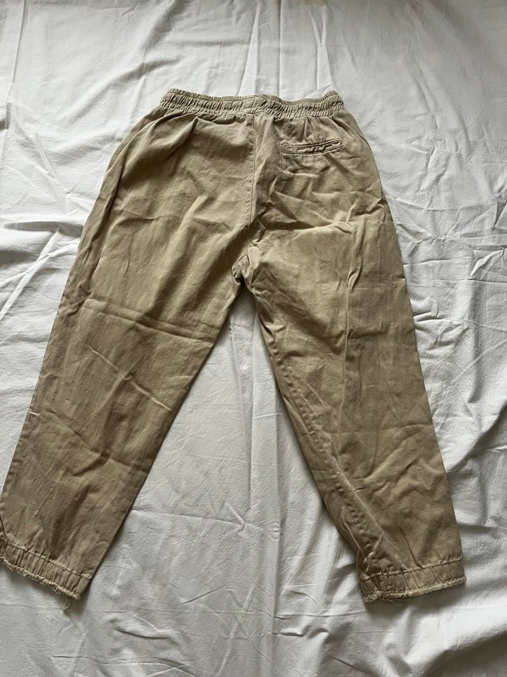 addax Bej Kadın Keten Salaş Pantolon - Görsel 4