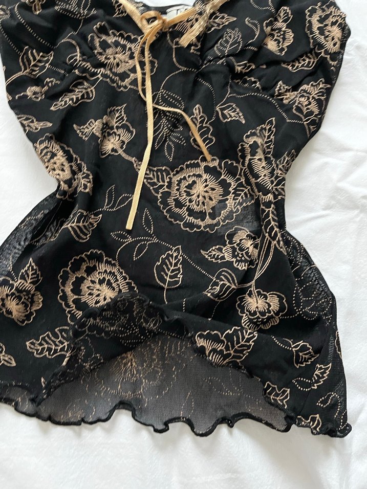 Dantel İşlemeli Siyah Transparan Strappy Büstiyer - Görsel 3