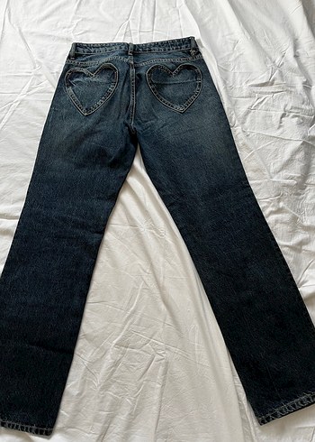Zara Kalp Detaylı Düşük Bel Jean - Görsel 4