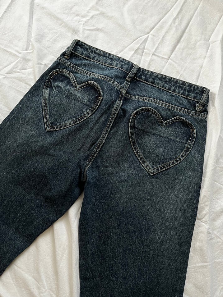 Zara Kalp Detaylı Düşük Bel Jean - Görsel 5