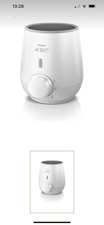 Beden beyaz Renk Philips Avent biberon ısıtıcı