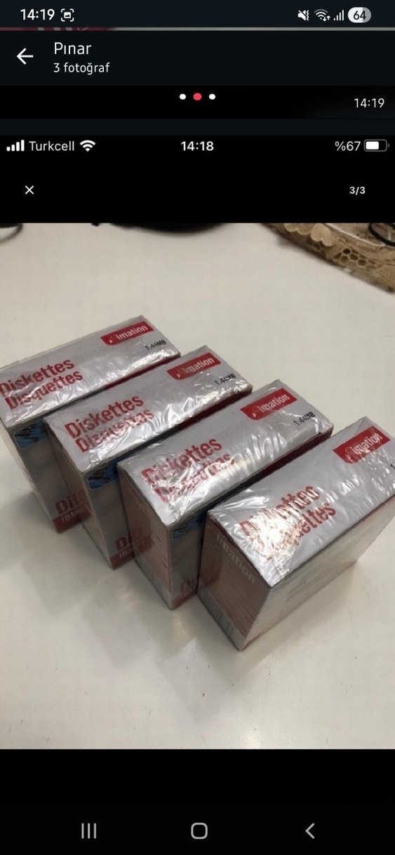 Imation IBM 2HD Disketler 10'lu Kırmızı - Görsel 3