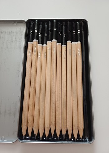 12'li Eskiz Kurşun Kalem Seti-Artist Tesco Store UK - Görsel 2