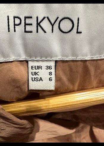 ipekyol Bej Parlak Kadın Uzun Trençkot