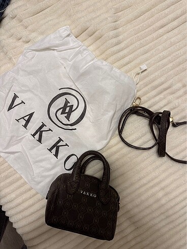 vakko mini speedy kahverengi çanta
