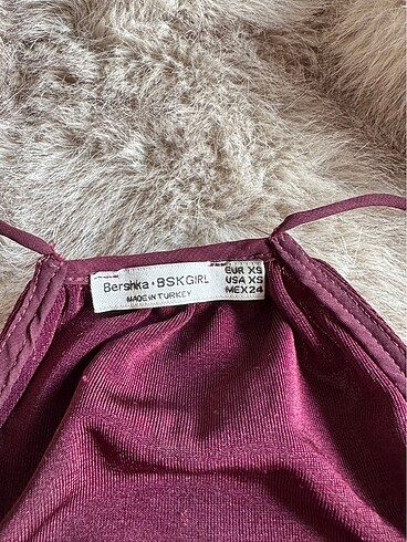 Bershka bershka bordo askılı bluz