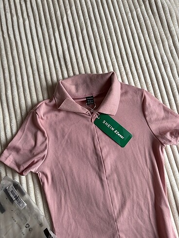 Sheinside pembe mini şort tulum