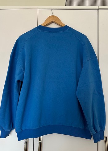 Mavi Uzun Kollu Kadın Sweatshirt - Görsel 2