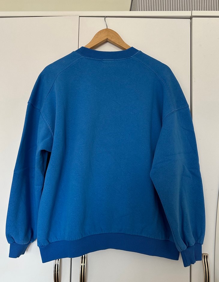 Mavi Uzun Kollu Kadın Sweatshirt - Görsel 2