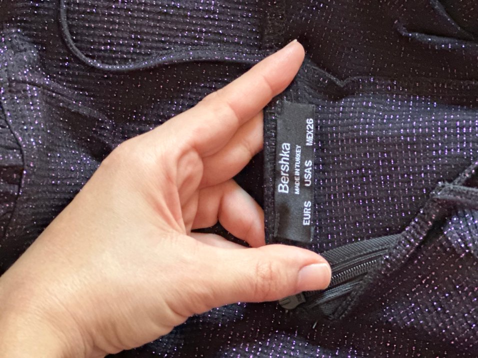 Siyah simli mini elbise - Görsel 4