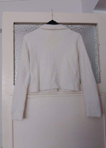 ADİL IŞIK marka Düğmeli Beyaz Uzun Kollu Triko Hırka - Görsel 2