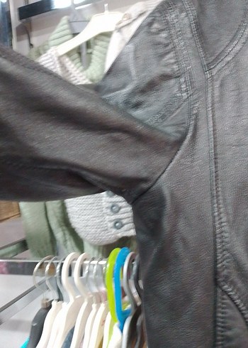 RAMSEY MARKA Siyah Deri  Biker Ceket - Görsel 8