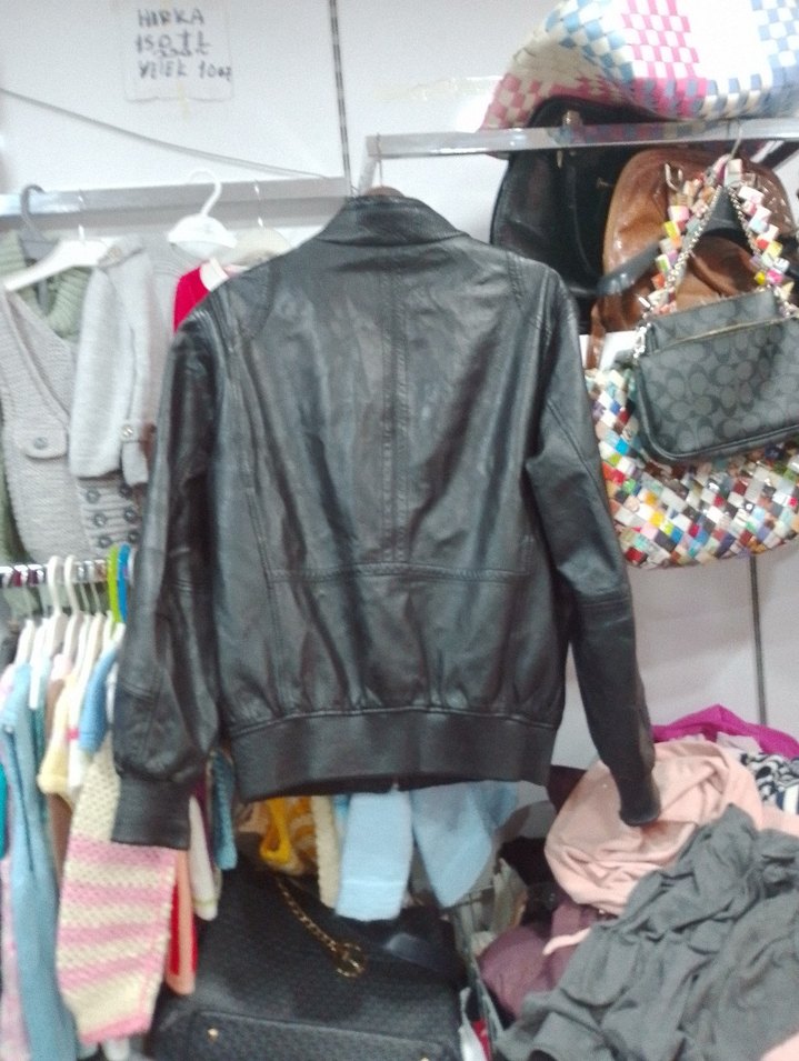 RAMSEY MARKA Siyah Deri  Biker Ceket - Görsel 3