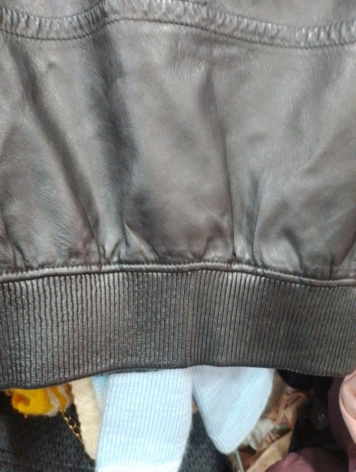 RAMSEY MARKA Siyah Deri  Biker Ceket - Görsel 4