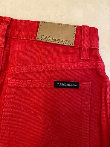 xs Beden kırmızı Renk Giyilmemiştir Calvin klein etek