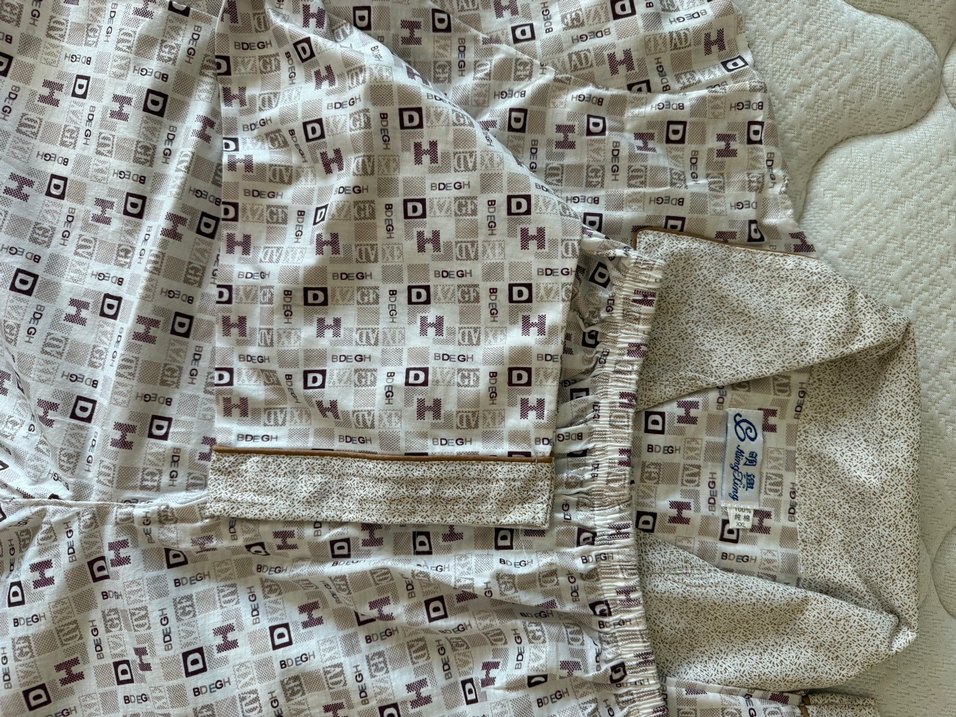 Bej Desenli Erkek Kısa Kollu Pijama Takımı - Görsel 5