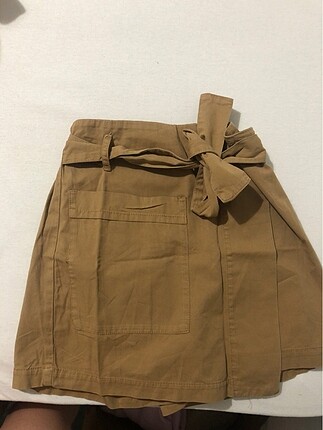 Taba Rengi Stradivarius Şort Etek
