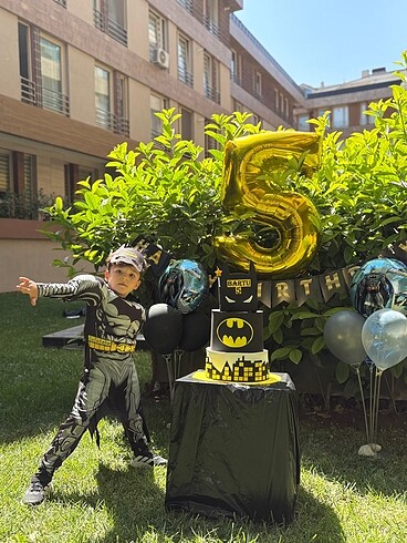 Maket pasta 5 balonu parti malzemeleri