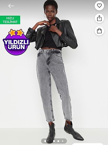 trendyolmilla kar yıkama mom jean