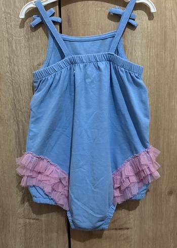 Kız Çocuk Pembe Flamingo Desenli tulum - Görsel 2