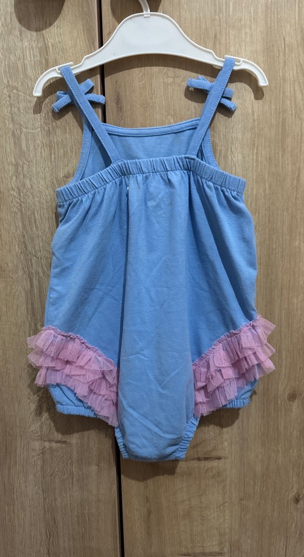 Kız Çocuk Pembe Flamingo Desenli tulum - Görsel 2