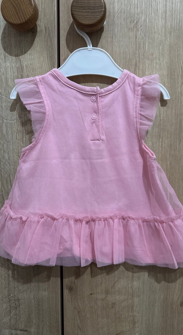 Kız Çocuk Pembe Fırfırlı bluz - Görsel 2