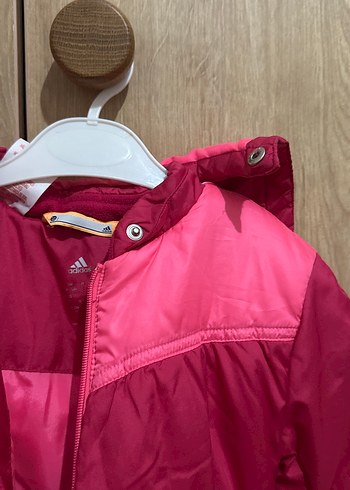 Kız Çocuk Kapüşonlu Fermuarlı Pembe Mont - Görsel 6