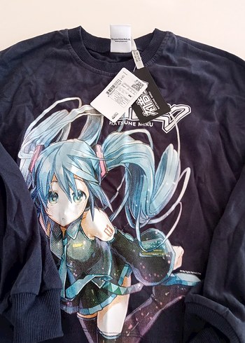 sıfır Kız Çocuk Mavi Baskılı Tişört - Görsel 3