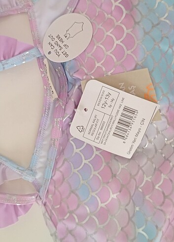 12-13 Yaş Beden pembe Renk LC Waikiki sıfır mayo