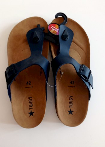 Erkek twigy Mavi Tokalı Kauçuk Terlik - Görsel 2