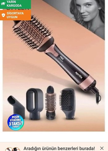 Siyah Saç Şekillendirici Seti 4 Başlıklı - Görsel 3