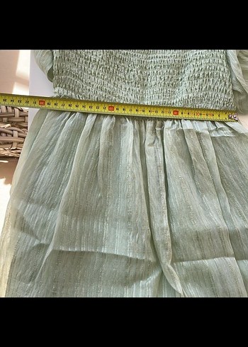 Yeşil Midi Bohem Kadın Elbise - Görsel 8