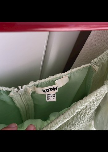 Yeşil Midi Bohem Kadın Elbise - Görsel 6