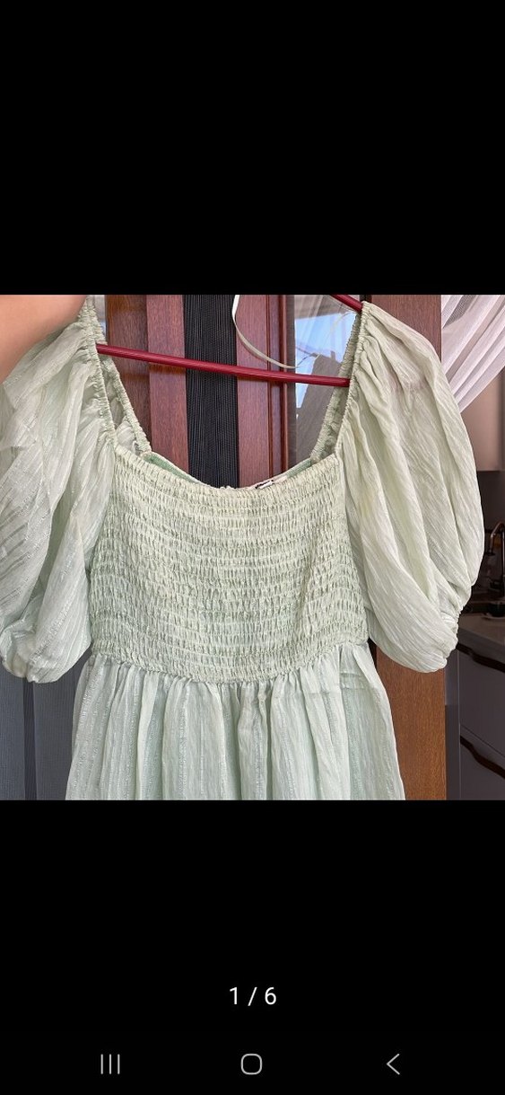 Yeşil Midi Bohem Kadın Elbise - Görsel 3