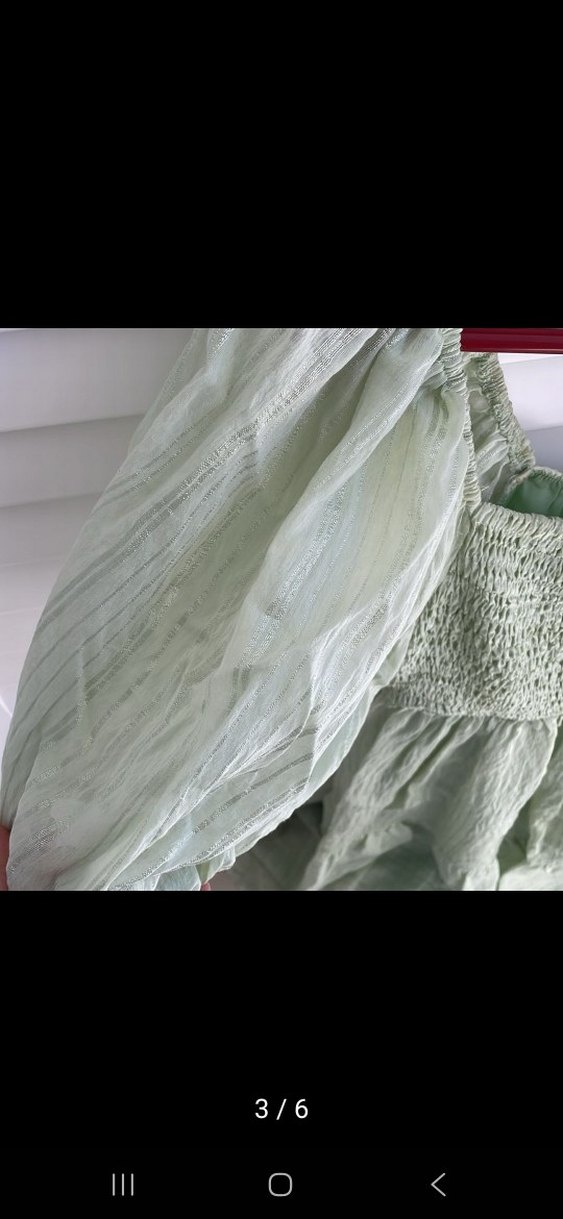 Yeşil Midi Bohem Kadın Elbise - Görsel 5