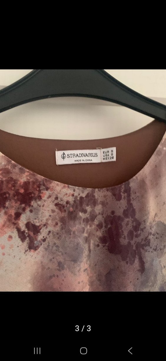 Drapeli Bağlama Desenli Uzun Elbise - Görsel 3