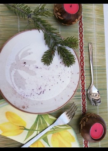 Beyaz porselen Yemek Tabağı Seti - Görsel 2