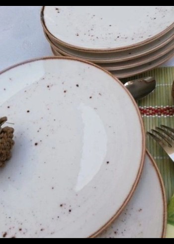 Beyaz porselen Yemek Tabağı Seti - Görsel 3