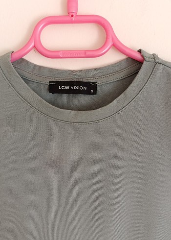 LC Waikiki Haki Kadın Kısa Kollu Basic Tişört