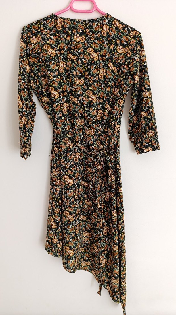 Bohem Asimetrik Kesim Uzun Elbise - Görsel 2