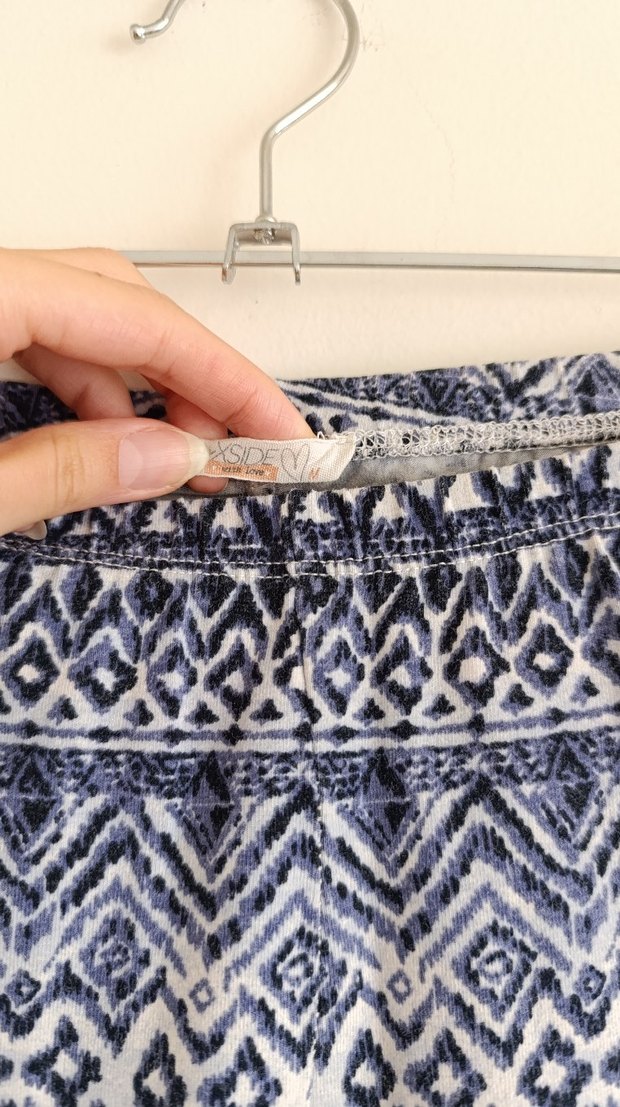 Mavi Desenli Bohem Tayt - Görsel 2